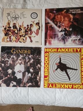 Movie Soundtracks 4 Vintage Vinyl Records Set 1